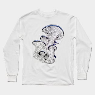 Blue-topped mushrooms Long Sleeve T-Shirt